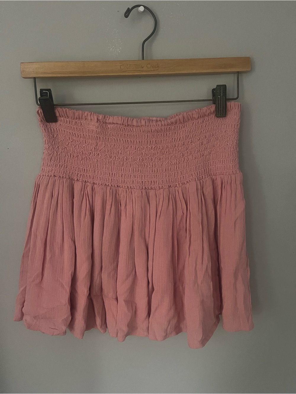 FOREVER21 Smocked Waist Pink Women’s Skirt